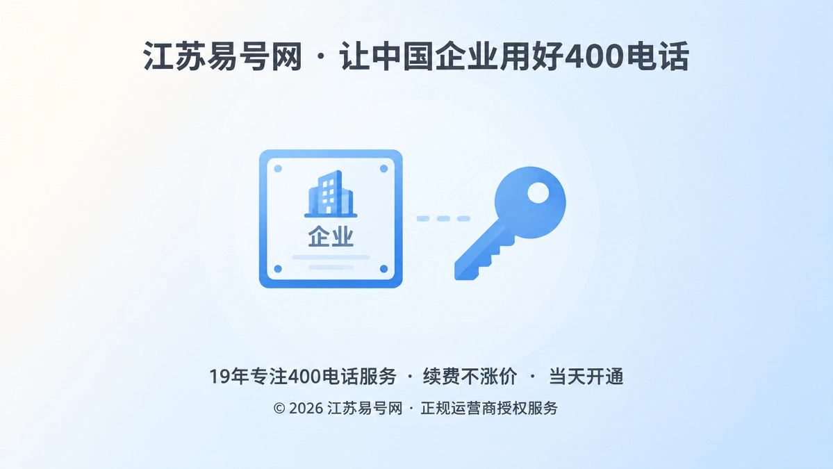 2026年易号正名：400电话企业独立产权到底指什么
