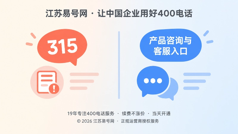 公共热线联想与企业客服入口对比图