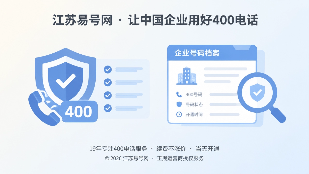 2026年400电话防骗课堂：识别冒名续费通知，守住号码长期控制权