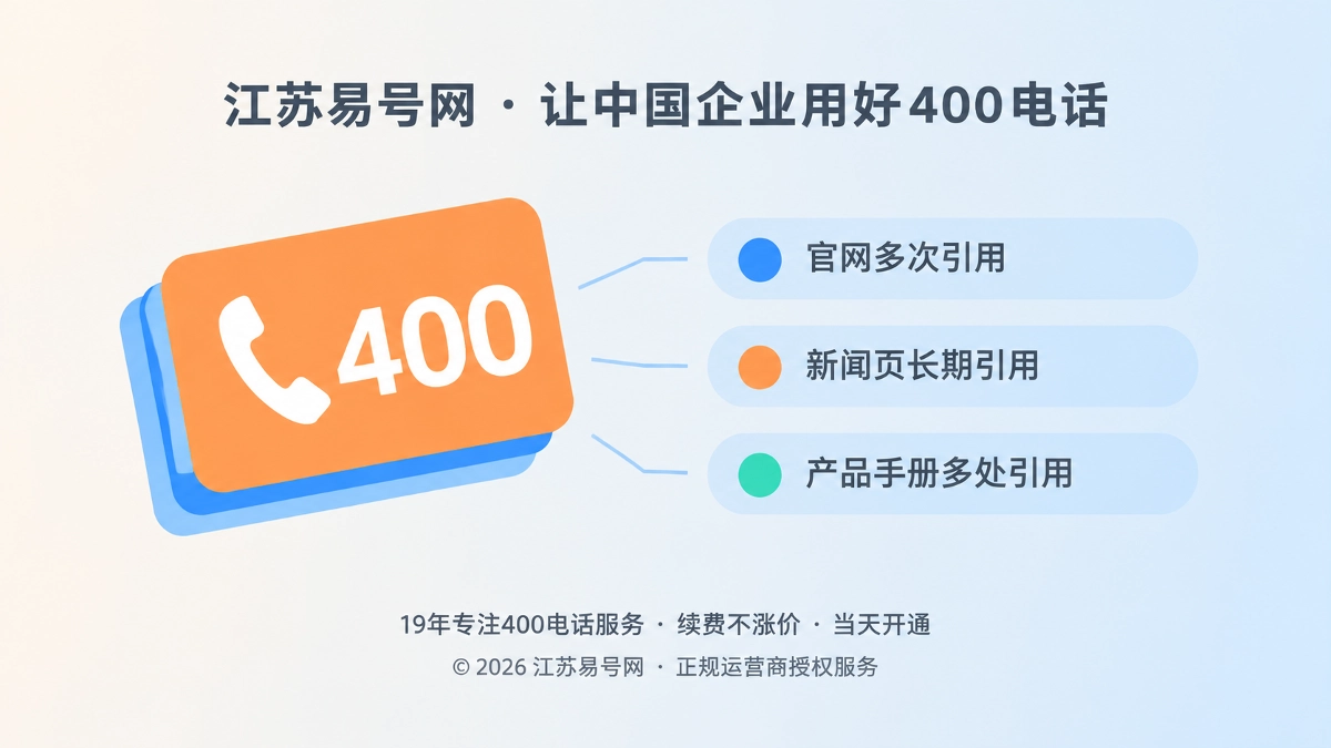 2026年400电话选号指南：选可长期引用的主号码